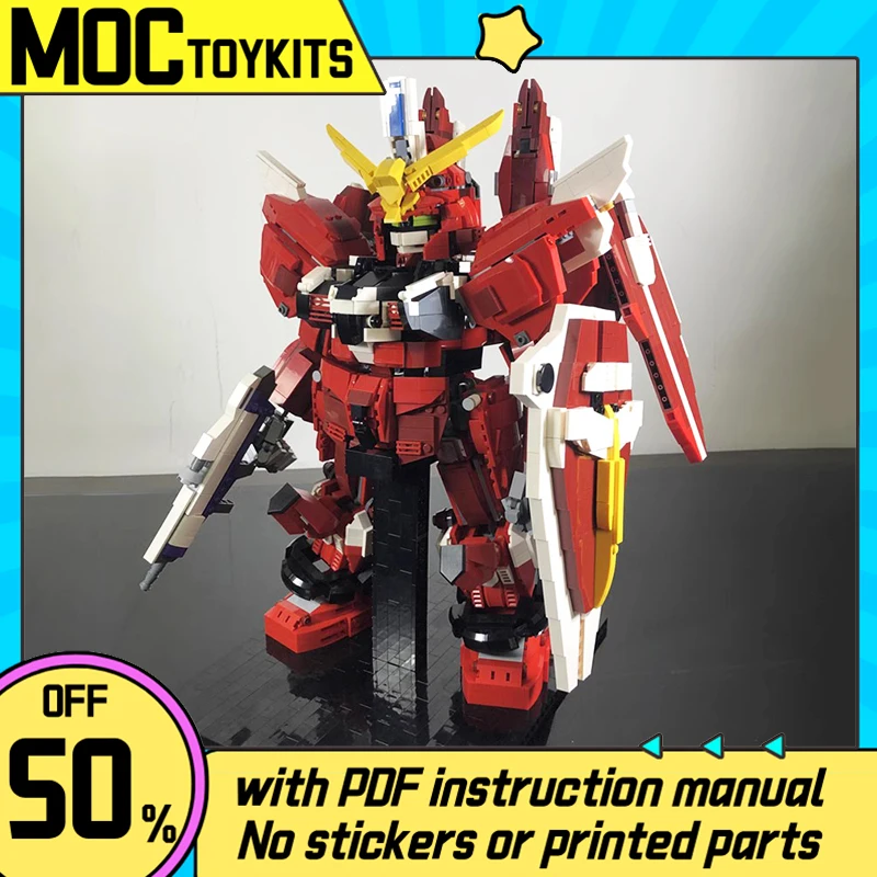 

MOC Building Blocks Justice Battle Robot Mech Set Puzzle Large DIY Build Toy 40cm Boy Gift 2694pcs
