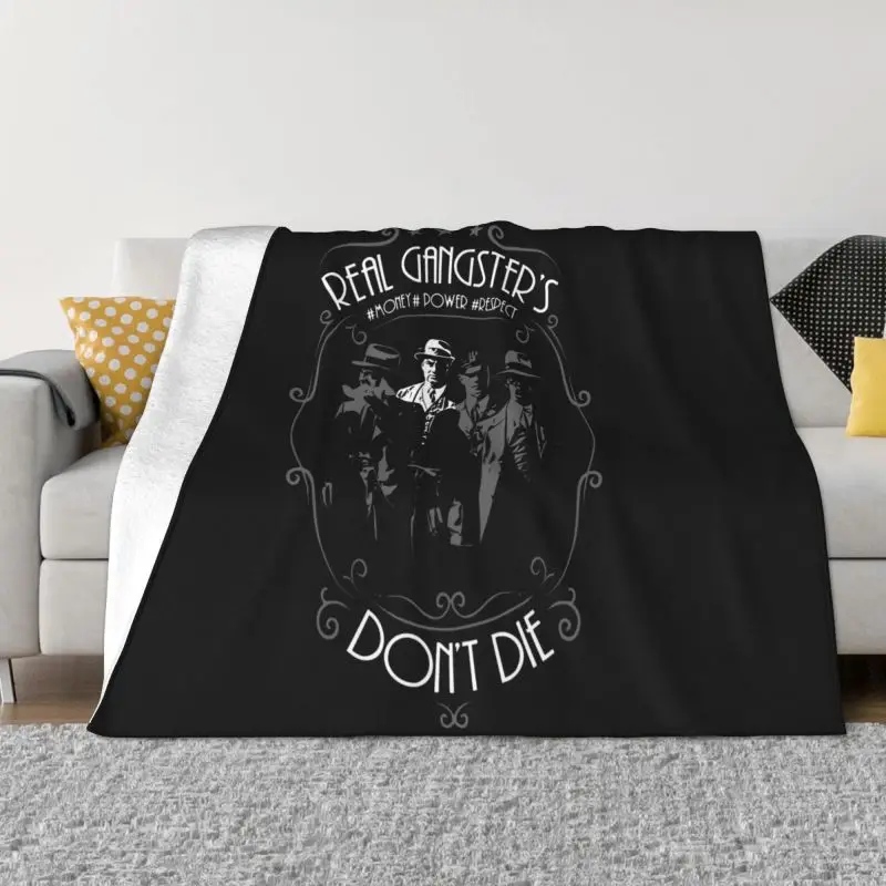 Al Capone Gangster Money Power Usa Chicago Scarface Mafia Blanket Home New Style Dual Purpose Bedding Supply Camping Blanket