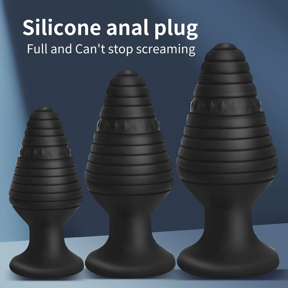 S/M/L Silicone Butt Plug Anal Plugs Unisex Sex Stopper 3 Different Size Adult Toys for Men/Women Anal Trainer For Couples SM