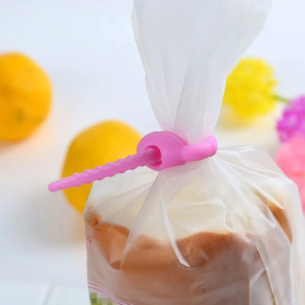 

50 PCS Seal Clamp Tie Food Clip Silicone Ties Sealing Bag Reusable Multifunction