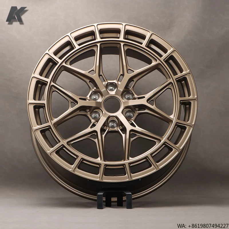Rines de Aluminio Forjado Personalizados de 18, 19, 20, 21, 22, 23 y 24 Pulgadas, Rines de Aleación de Alta Calidad en Bronce FORJADO para Autos de Pasajeros, Estilo Vossen