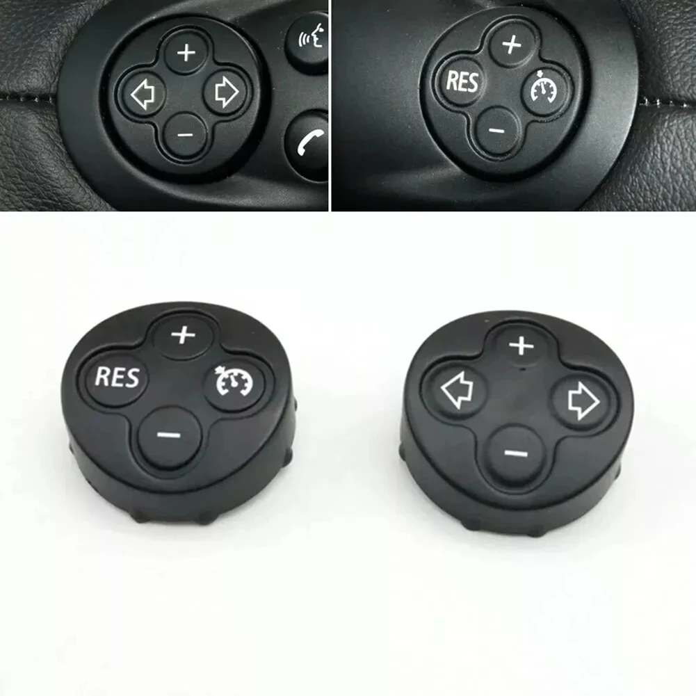 

2Pcs Steering Wheel Volume Button Cruise Control Switch Cover For BMW MINI Cooper-AS55