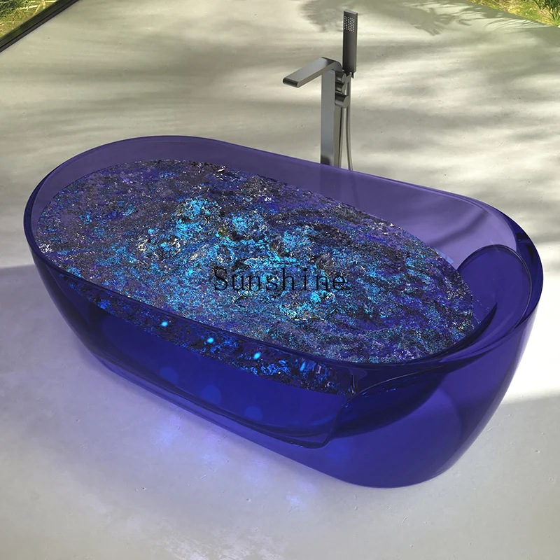 Household transparent resin independent smart bubble surf Jacuzzi