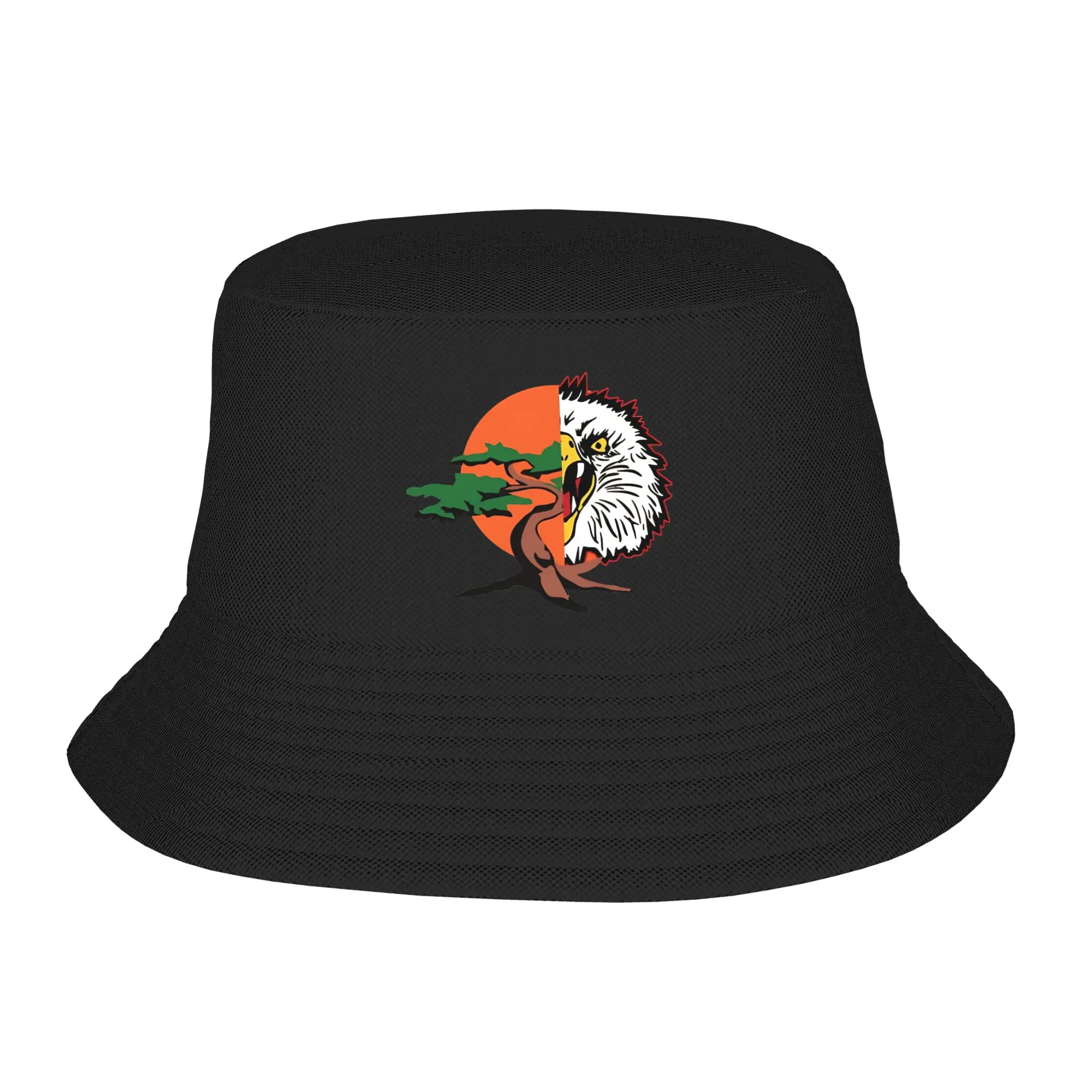 Miyagi Fang Karate   Bucket Hat For Unisex  Fisherman Hats Funny Hunting Caps Foldable Street Style Pattern Sunscreen Hats