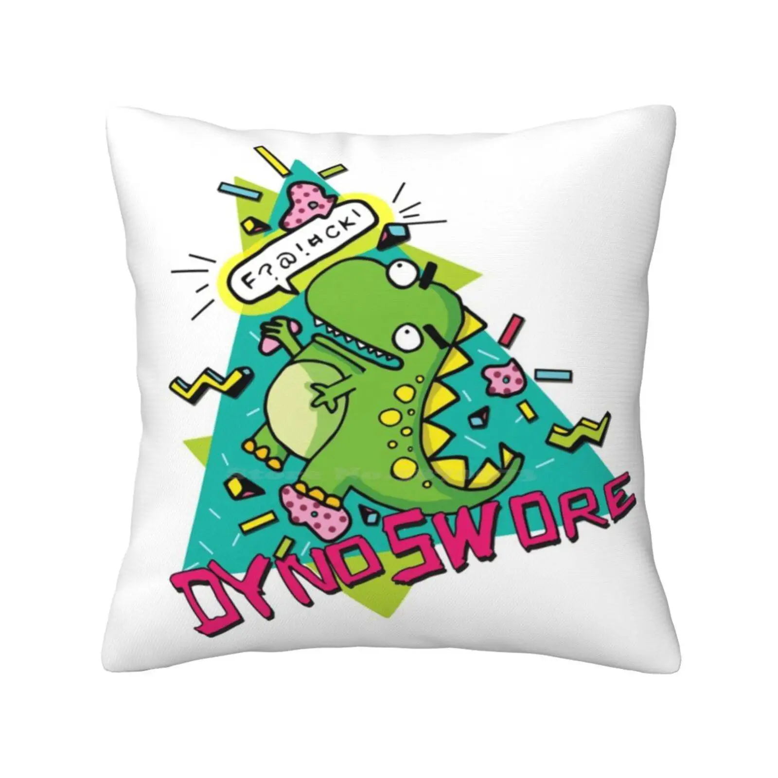 Dyno Rock Climbing Dinosaur Pillow Cover Hug Pillowcase Dinosaur Funny 90S Dyno Bouldering Climber Outdoors Chalk Sports Belay