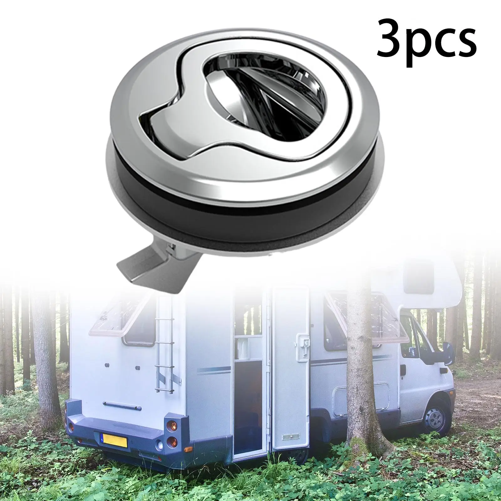 

3 шт. универсальная защелка заподлицо, дверная фурнитура для шкафа, морская защелка, защелка заподлицо для лодки, круглая защелка для палубы лодки для автофургона, морская лодка