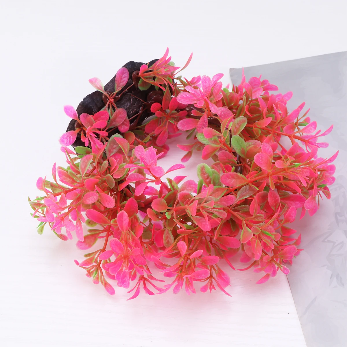 

Aquarium Plastic Grass Decor For Fish Tank Weighted Base Safe Non-Toxic No Algae Growth Waterproof Ornament