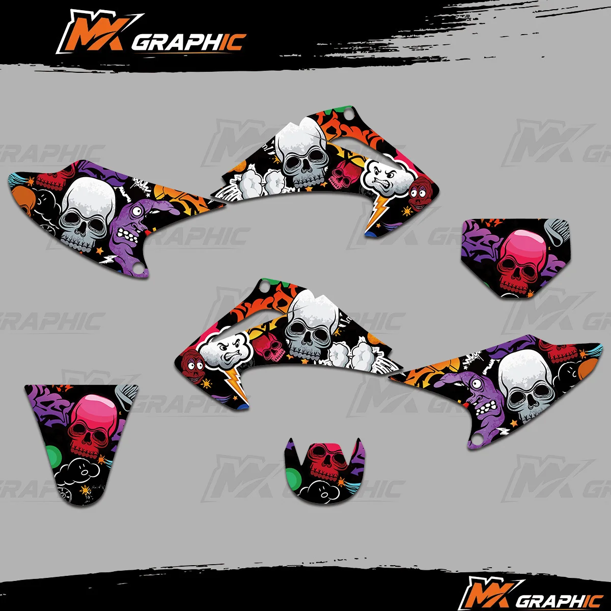 

Для Honda Honda CRF Trail 150 230 CRF150F CRF230F 2003 2004 2005 2006 2007 комплект графических фоновых наклеек для мотокросса