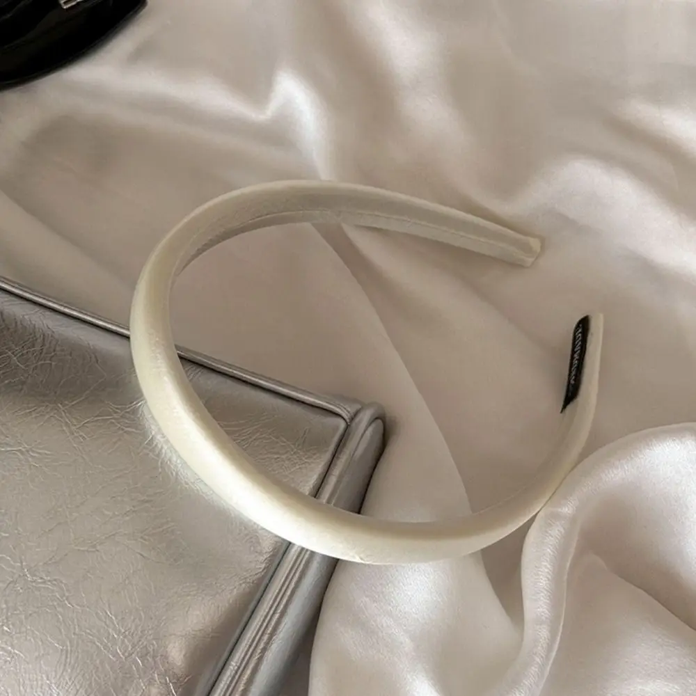 

Temperament Thin Silk Satin Headband Cloth Women Hair Hoop Sponge Hair Band Hair Clip Hairband Female Hair Accessories