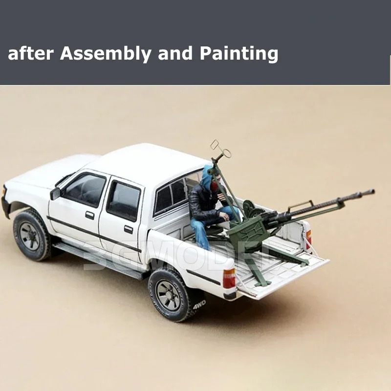 Meng VS-001 ZPU-1 1:35 Scale Assembly Car Model 4X4 PICK UP w/ZPU-1 Plastic Model Building Kit