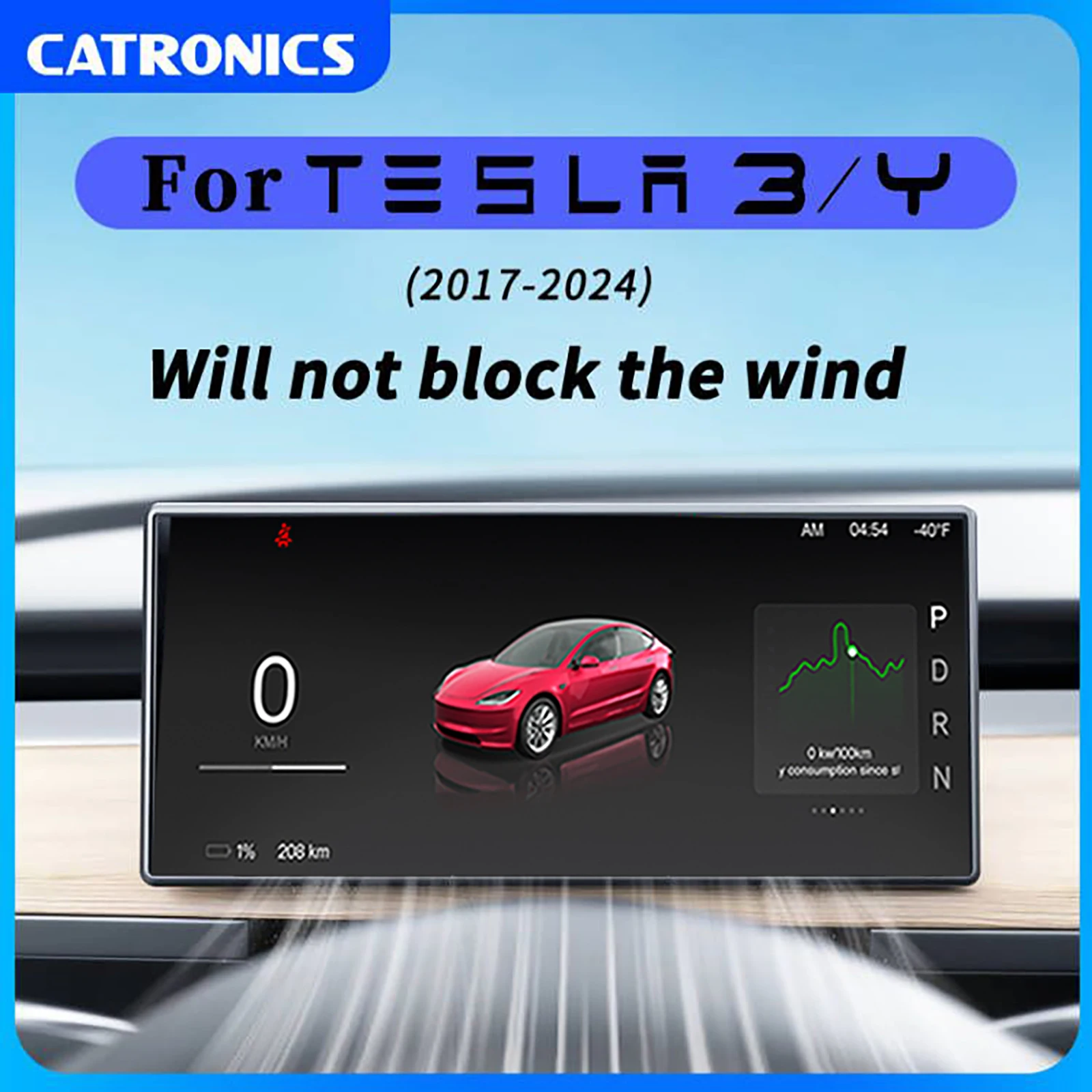 

Проекционный дисплей CATRONICS для Tesla Model 3/Y 8,9-дюймовая система Linux Carplay Поддержка энергопотребления Обнаружение данных вождения