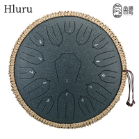 Hluru Music Drum 15 Notes Glucophone Steel Tongue Drum 12/13 /14 Inch C Tone D Tone Ethereal Drum Percussion Musical Instrument