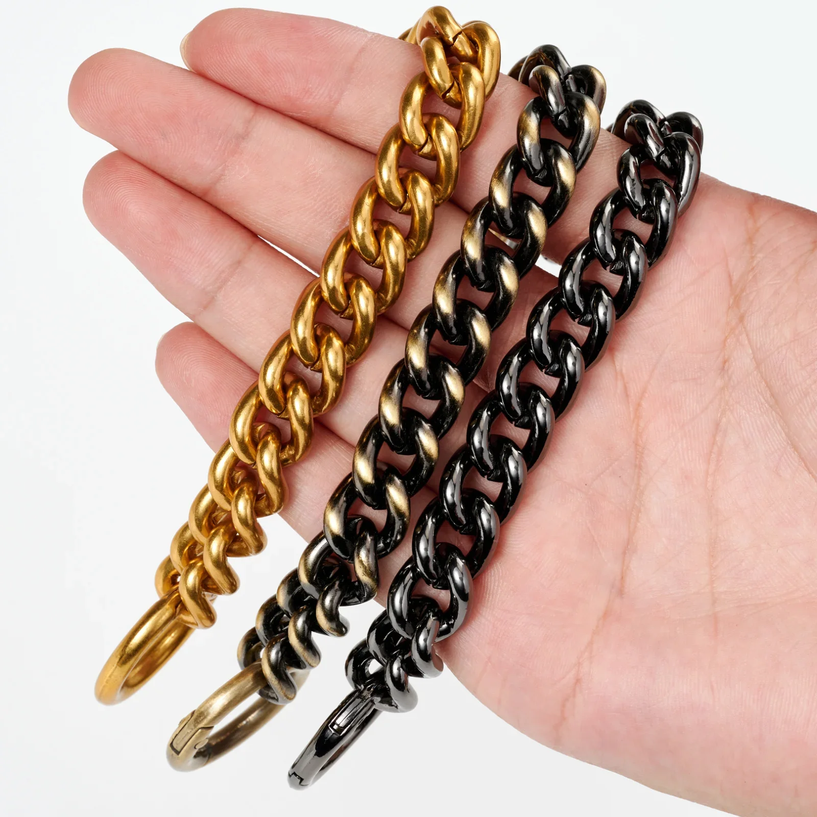 حقيبة حزام موسع DIY حقيبة يد محفظة سلسلة مع أبازيم معدنية للمحافظ حقائب اليد محفظة مخلب حقائب الكتف Crossbody #5