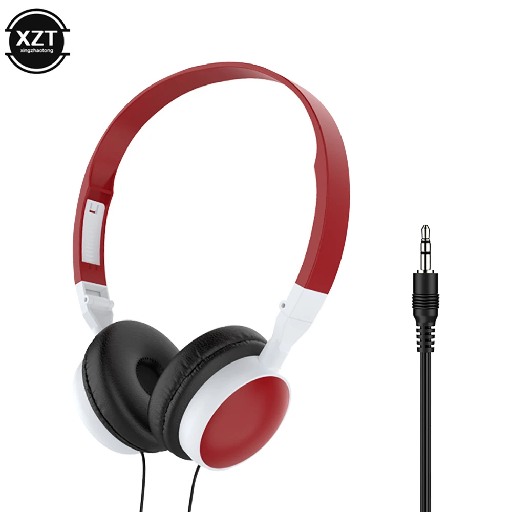 Fashion Wired Foldable 3.5mm HiFi Audio Bass Headset Music Sports Gaming Headphone Professional Headphones for Phone/Tablet