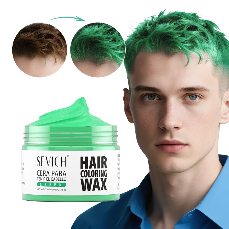 13 Colors Halloween Hair Colour Wax 50g/120g DIY Temporary Dye Hair Mud Wax Hair Colour Cream For Daily Party Cosplay Men&Women