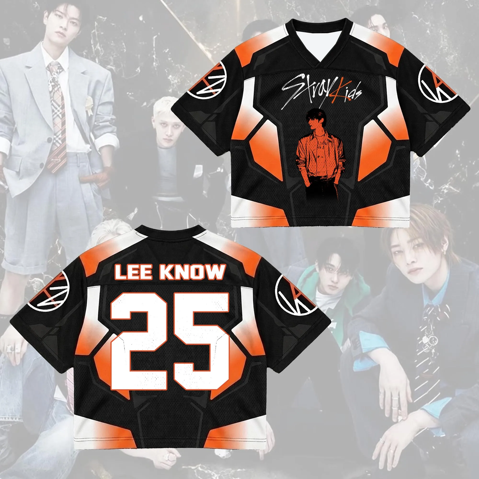2026 Stray Kids Face This & That Album 3D-gedrucktes Jersey Herren Sommer Outdoor T-Shirt Atmungsaktive Schnelltrocknende Streetwear-Kleidung – Detail 3