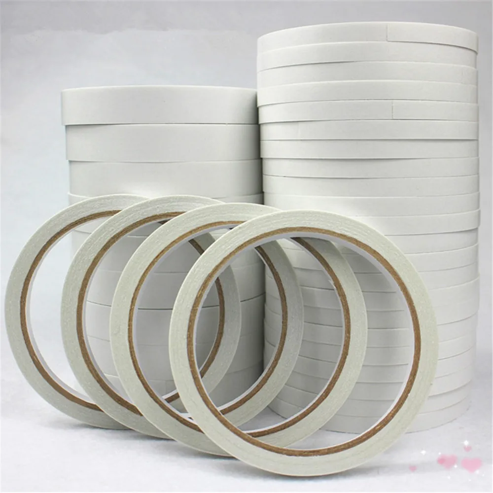 

Double Sided Tape Double Faced Width 8mm Powerful Hand Tearing Adhesive Tape For Mounting Fixing Pad Sticky Paper 12M/Roll