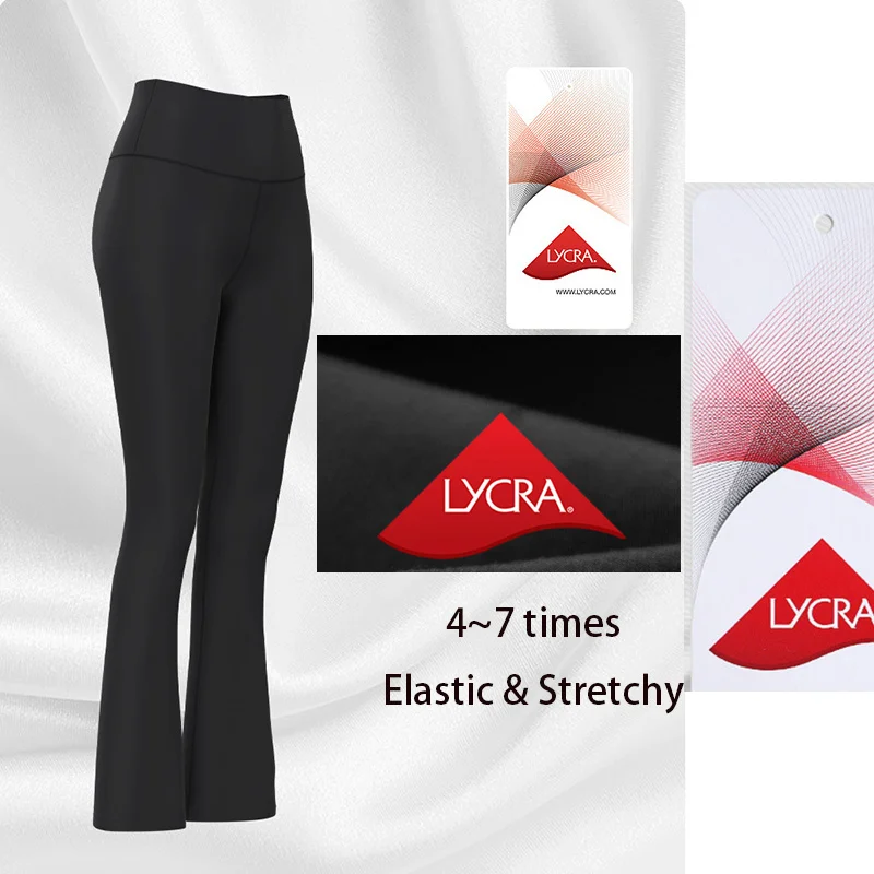 Aiithuug Lycra Super Stretchy Bell Bottoms Yoga Pants Upgrade Fabric Bootcut Yoga Leggings Gym Pant Yoga Legging Flare Leggings