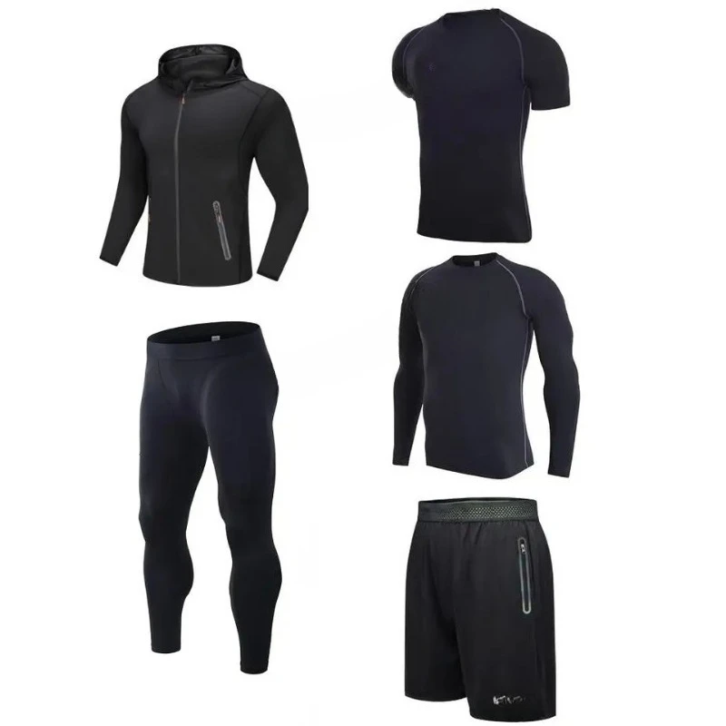 

Sportswear Compression Suit Polyester Quick-Drying Elastic Fitness Clothing Men's Sportswear