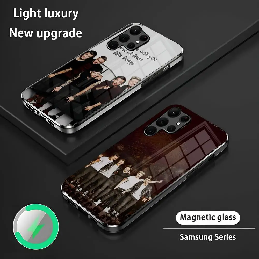 One Direction Five People Who Always Love Music Phone Case For Samsung S 25 S24 S23 S22 S21 S20 Plus Ultra Note20 Glass Magneti