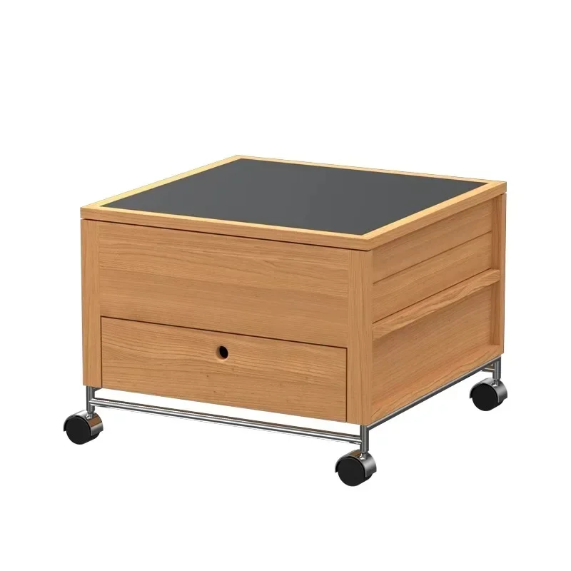 Mobile lift coffee table solid wood