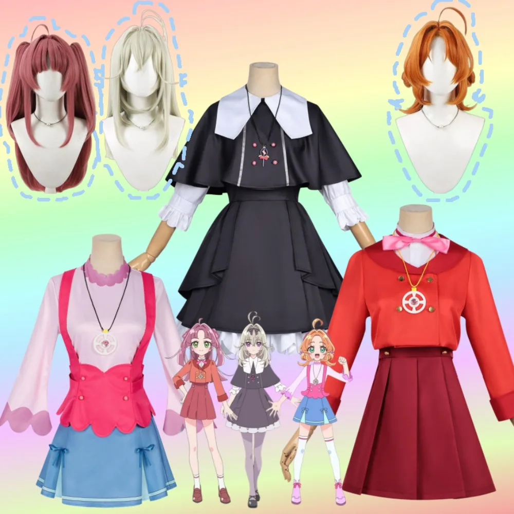 

Star Detective Precure Mori Aruruka Kobayashi Mirai Akechi Anna Cosplay Costume Daily Dress Women Halloween Comic Con Outfit