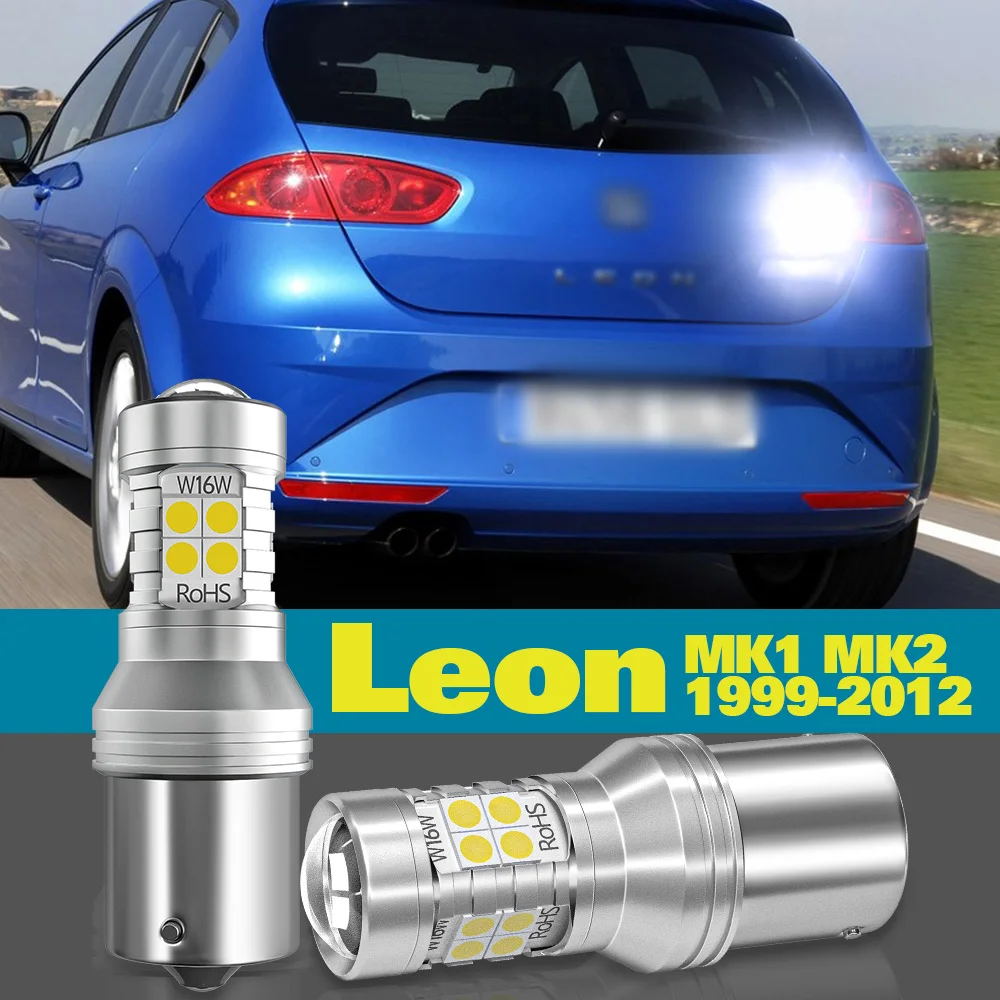 

Reverse Light For Seat Leon 1 MK1 1M 2 MK2 1P Accessories 1999-2012 2006 2007 2008 2009 2010 2011 2pcs LED Backup Back up Lamp