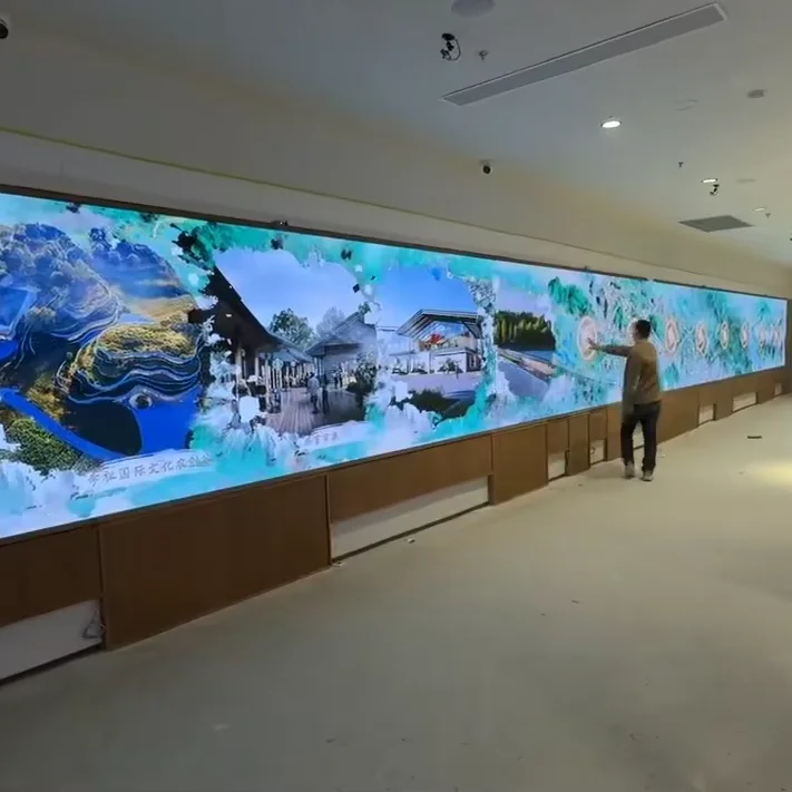 Advanced Interactive Wall Projection Solution With LED Display Technology For Immersive Experiences And Digital Advertising