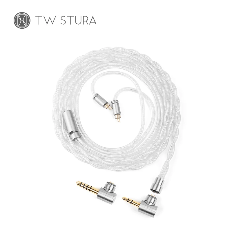 TWISTURA STRING Monocrystalline Copper Silver-Plated Hybrid Earphone Cable, HiFi Upgrade Cable