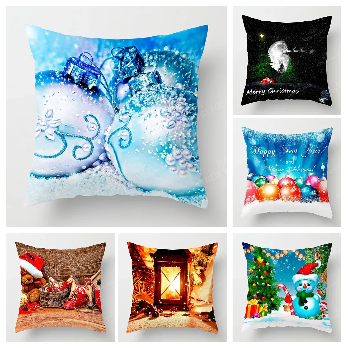 

Home living room decoration cushion covers Christmas short plush cat dog throw pillow cover45*45 pillowcase 40x40cm 50x50 45x45