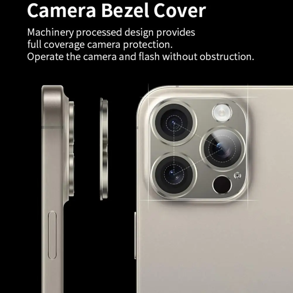 Lens Film for Smartphone Flash friendly Shockproof Metal Cover 15 Pro/max Full Wrap with Precise