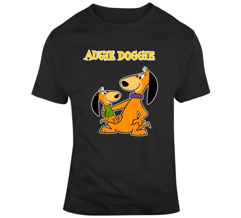 Augie Doggie And Daddy Doggie Retro Cartoon Character T Shirt  Tees Cotton Luxury brand vintage oversized