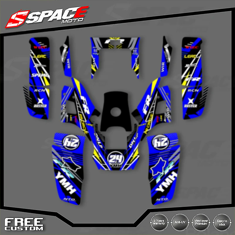 

SPACE Custom Motorcycle Graphics For YAMAHA WARRIOR 350 Decal Stickers Kits 001