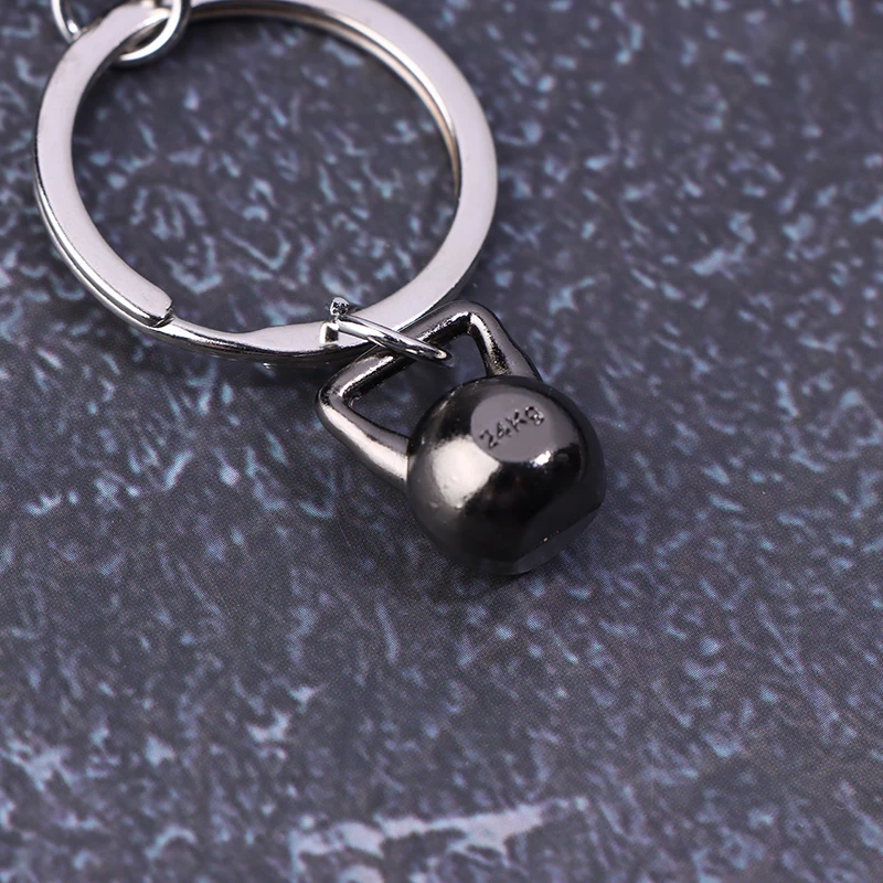Mini-Hantel-Schlüsselanhänger aus Metall für Männer, Doppelhantel, Fitness-Promotion, kleines Geschenk, Zubehör zum Aufhängen am Rucksack, Schlüsselanhänger – Detail 11