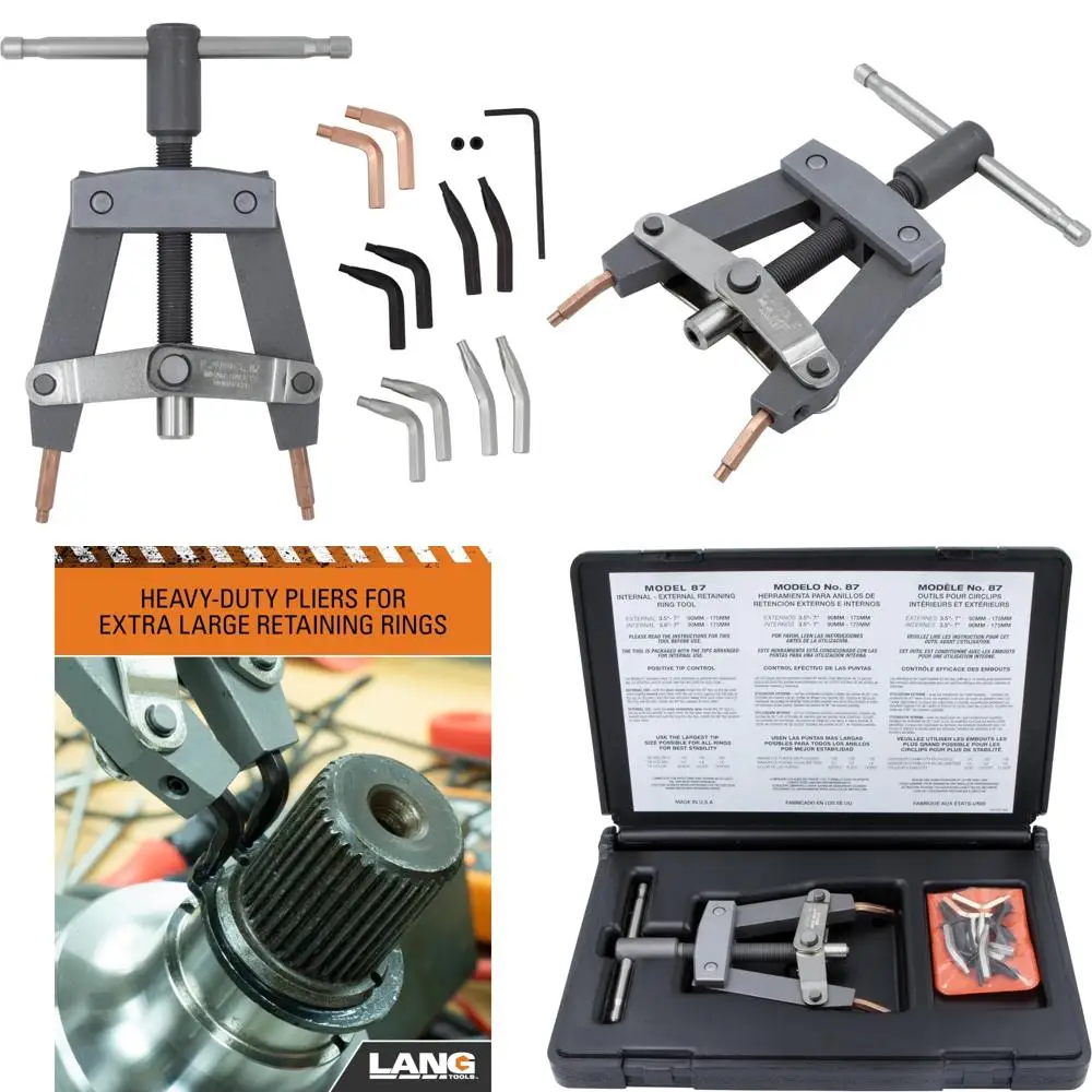 Kit pinze per carichi pesanti con punta, set da 87 pezzi, finitura argento, utensili manuali di livello professionale per uso industriale