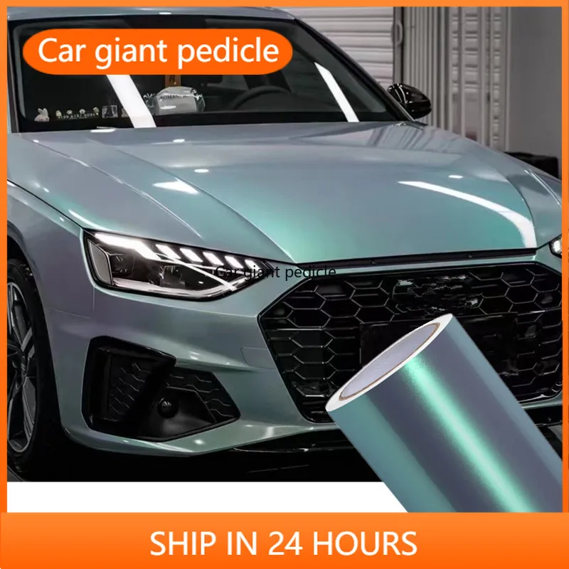 

Виниловая пленка Twin Candy Grey Green Cyanine для покрытия автомобилей, подходит для наклеек на авто, без пузырьков, простая установка.