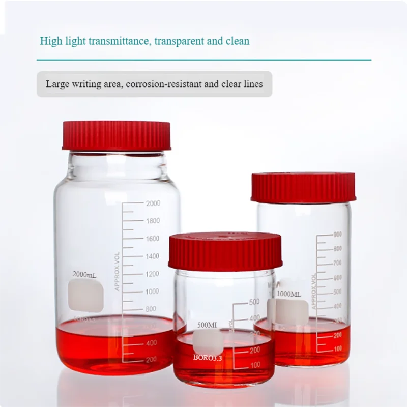 

GL100 wide mouth reagent bottle sampling bottle high borosilicate solvent bottle high temperature resistant sampling bottle