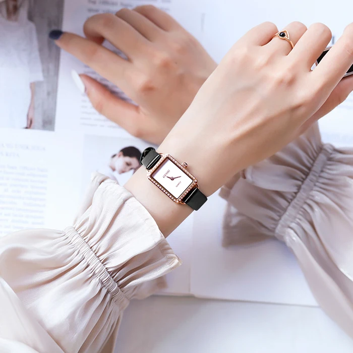 Luxury Brand Fashion Watch for Women Rectangle Ladies Quartz Wristwatch Stainless Steel Waterproof Dress Watches Female Clock