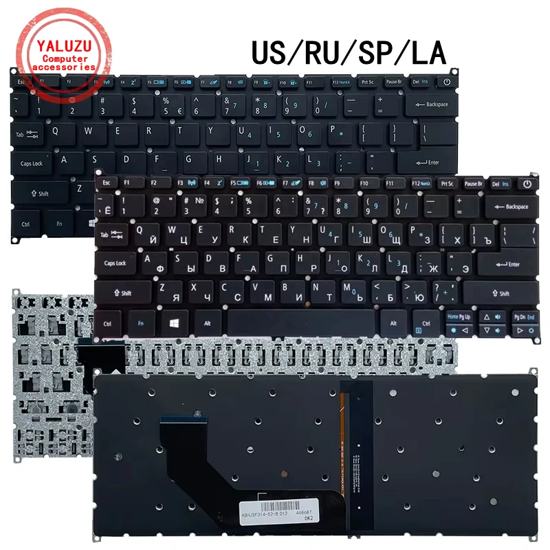 

Клавиатура для ноутбука ACER S13 SF5 S30-20 SF514-52 SF514-52G SF314-52 SF314-52G SF113-31 S5-371 VX15 N16C4 N17P2 N17P3