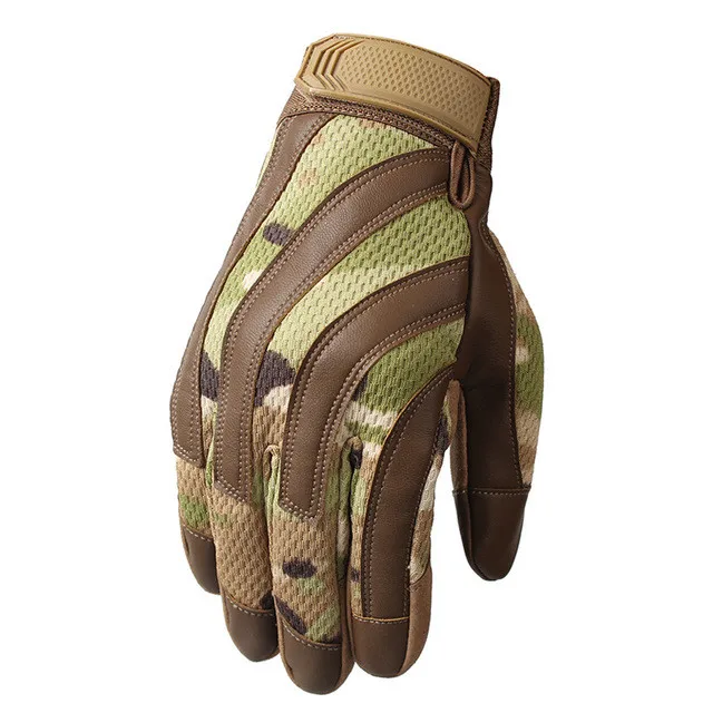 Full Finger Outdoor Sports Gloves, Combat Gear, Green Colors