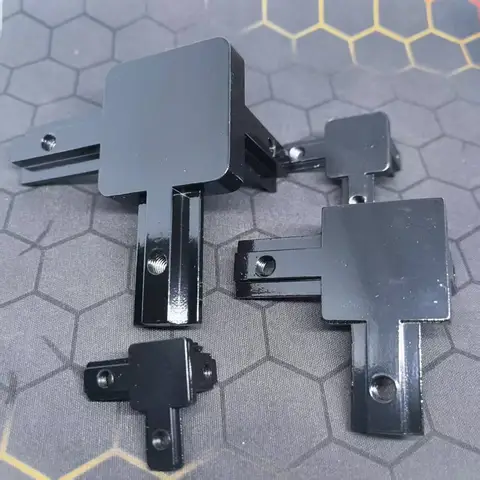 8Pcs black 1515 2020 3030 4040  3-Way End Corner Bracket Connector for European Standard Aluminum Extrusion Profile with Screws