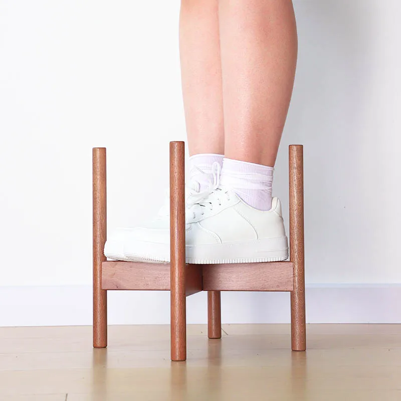 رف زهور من الخشب الصلب، حامل نبات عتيق، ديكور حديقة الشرفة، رف عرض خشبي للأواني الداخلية والخارجية