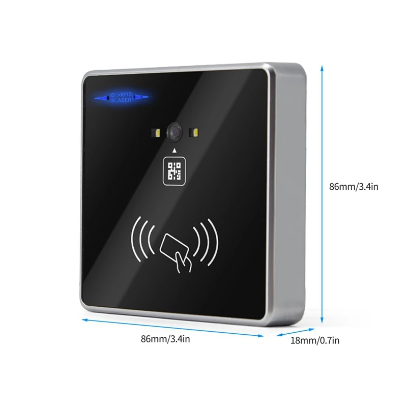 Embedded 1D 2D Barcode Scanner QR Bar Code RFID Card Reader Wiegand Connection Self-Induction For Gate Machine