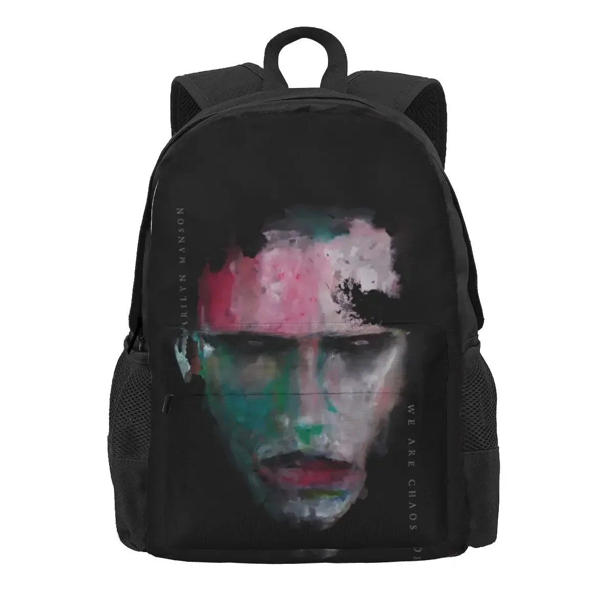 Marilyn Manson We Are Chaos Large Capacity Backpack Print New Style Storage Bag Multi-function