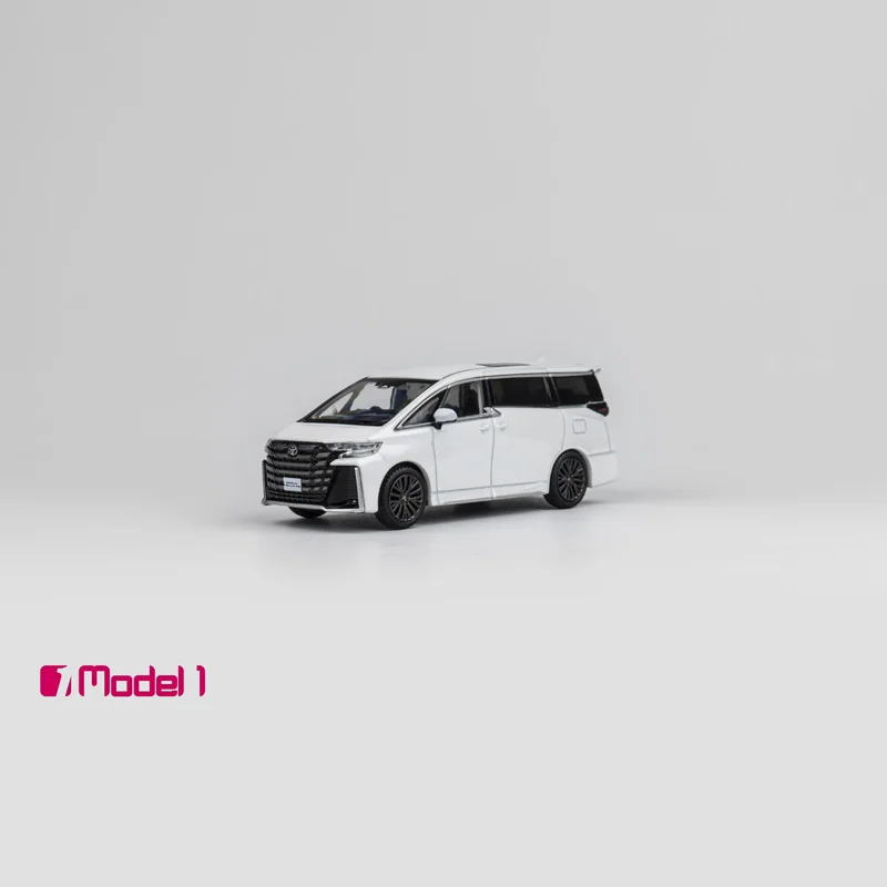 Modèle de voiture en alliage de simulation Toyota Vellfire Alphard, affichage de la pièce, cadeau d'anniversaire pour garçon, nouvelle marque, modèle 1, 1/64