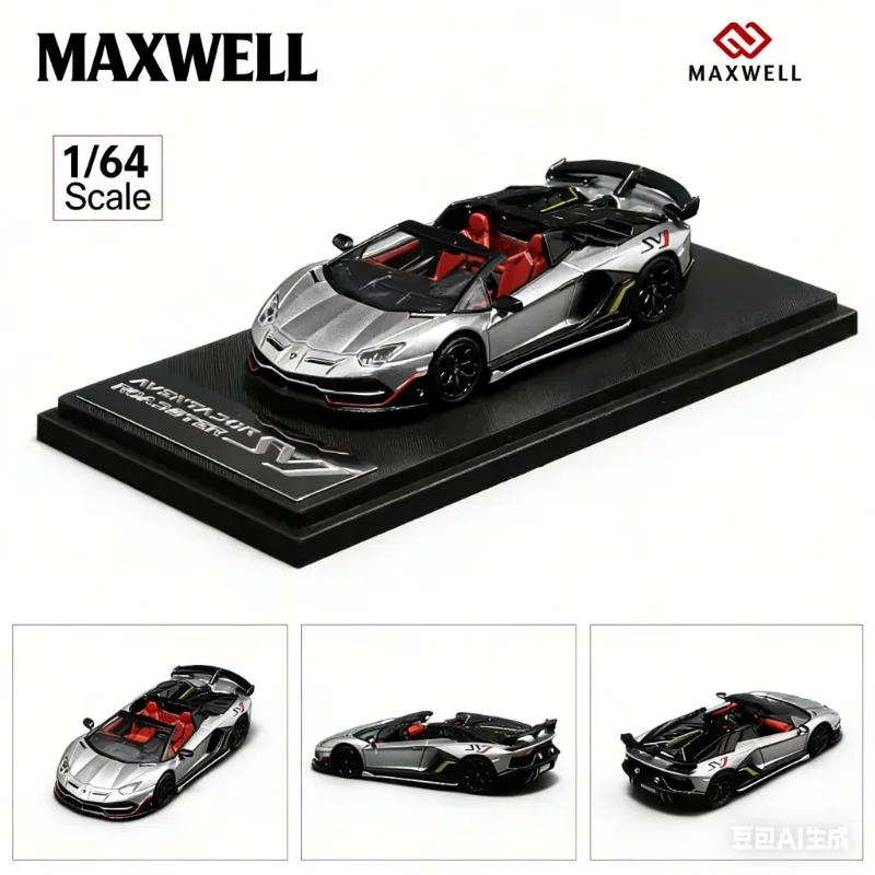

Maxwell x RM 1:64 Lamborghini Aventador svj63 Alloy Car Model - Open-top Cool Car Figure - Boys' Toy - Adult Collection