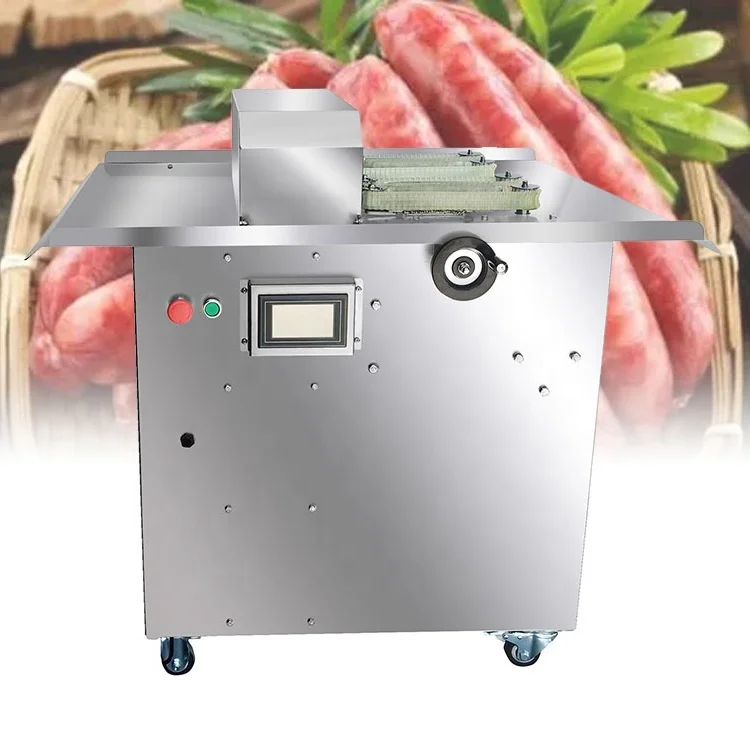 300W/600W Full-automatic Sausage Knotting Tying Machine For Flavor Sausages Grilled Sausages