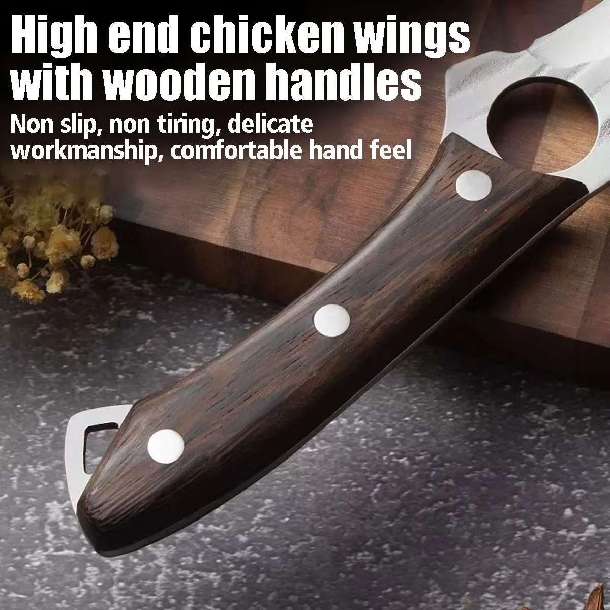 

Professional Slaughter Knife, Hand-Forged Stainless Steel Boning Knife Professional Butcher & Chef's Blade for Meat/Fish