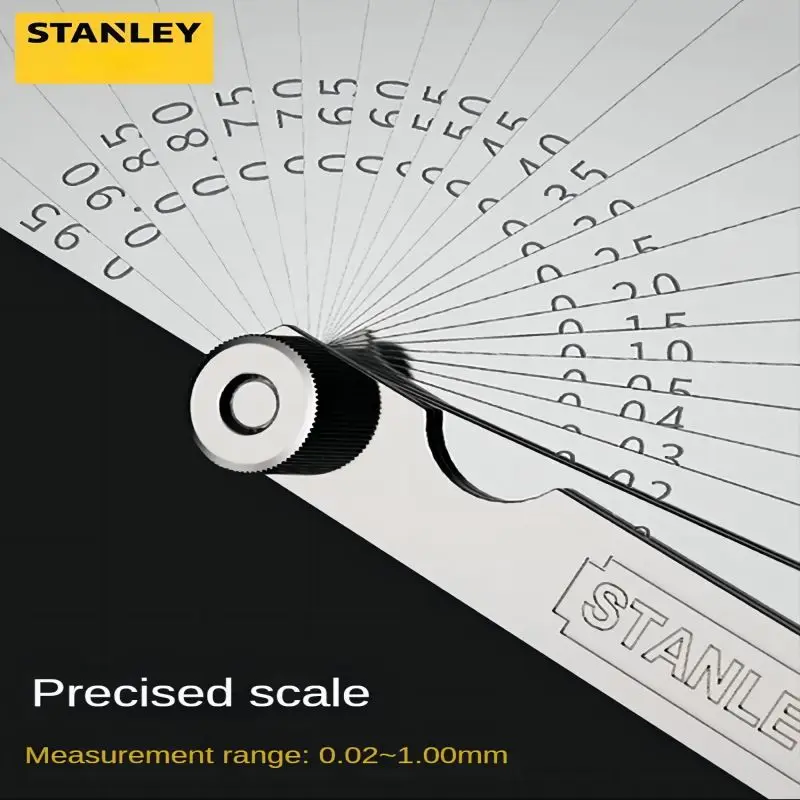 Imagem -02 - Stanley-stainless Steel Sae Metric Thickness Feeler Gauge Gap Measurement mm Gauges Lâminas de Folha Ferramentas de Enchimento
