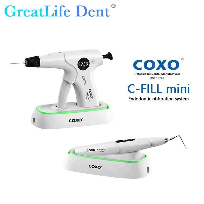 GreatLife Dent COXO C-Fill Mini Dental Gutta Percha Obturation Pen Gutta Percha Obturation System Cordless 3D Filling Endodontic